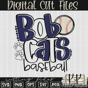 Bobcats Baseball Svg Design