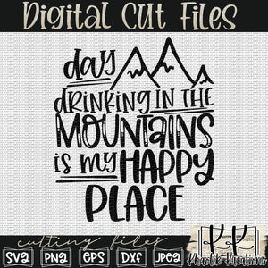 Day Drinking in the Mountains Svg Design