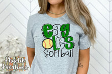 Load image into Gallery viewer, Eagles Softball Svg Design
