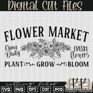 Flower Market Svg Design
