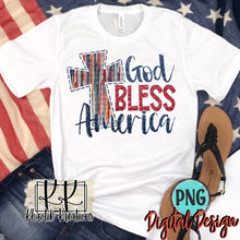 Load image into Gallery viewer, God Bless America Png Design
