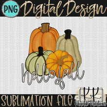 Load image into Gallery viewer, Hello Fall Pumpkins Png Design
