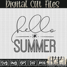 Load image into Gallery viewer, Hello Summer Svg Design
