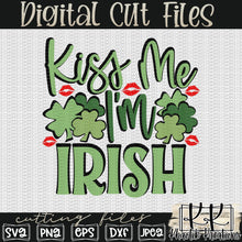 Load image into Gallery viewer, Kiss Me I&#39;m Irish Svg Design
