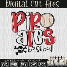 Load image into Gallery viewer, Pirates Baseball Svg Design

