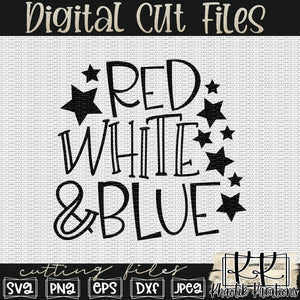 Red White & Blue Svg Design