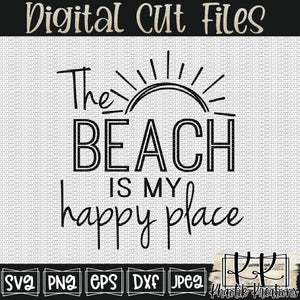 The Beach is my Happy Place Svg Design