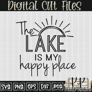 The Lake Is My Happy Place Svg Design