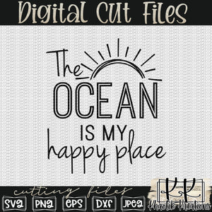 The Ocean is my Happy Place Svg Design