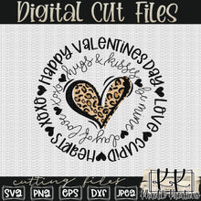 Load image into Gallery viewer, Valentine&#39;s Day Leopard Heart Svg Design
