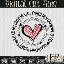 Load image into Gallery viewer, Valentine&#39;s Day Scribble Heart Svg Design
