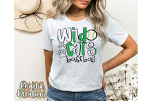 Load image into Gallery viewer, Wildcats Baseball Svg Design

