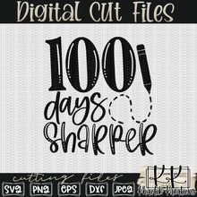 Load image into Gallery viewer, 100 Days Sharper Svg Design
