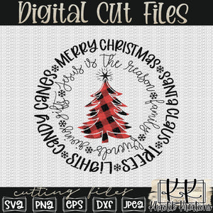 Buffalo Plaid Christmas Tree Svg Design