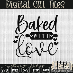 Baked With Love Svg Design