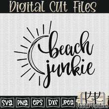 Load image into Gallery viewer, Beach Junkie Svg Design
