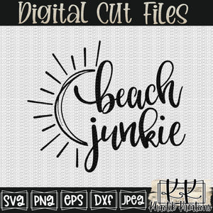 Beach Junkie Svg Design