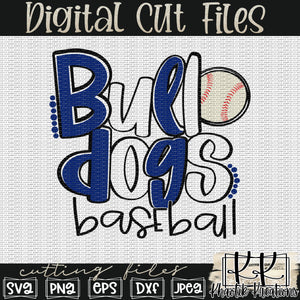 Bulldogs Baseball Svg Design