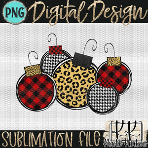Christmas Ornaments Png Design