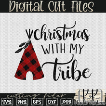 Load image into Gallery viewer, Christmas with my Tribe Svg Design
