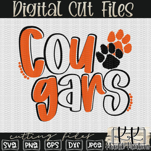 Cougars Svg Design