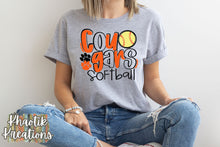 Load image into Gallery viewer, Cougars Softball Svg Design
