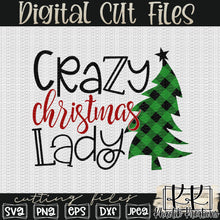 Load image into Gallery viewer, Crazy Christmas Lady Svg Design
