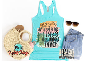 Day Drinking at the Lake Png Design