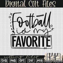 Load image into Gallery viewer, Football is my Favorite Svg Design
