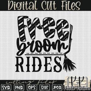 Free Broom Rides Svg Design
