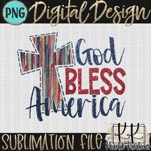 Load image into Gallery viewer, God Bless America Png Design
