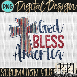 God Bless America Png Design