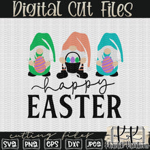 Load image into Gallery viewer, Happy Easter Gnome Svg Design
