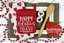 Load image into Gallery viewer, Happy Valentine&#39;s Day Pot Holder Svg Design
