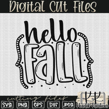 Load image into Gallery viewer, Hello Fall Svg Design

