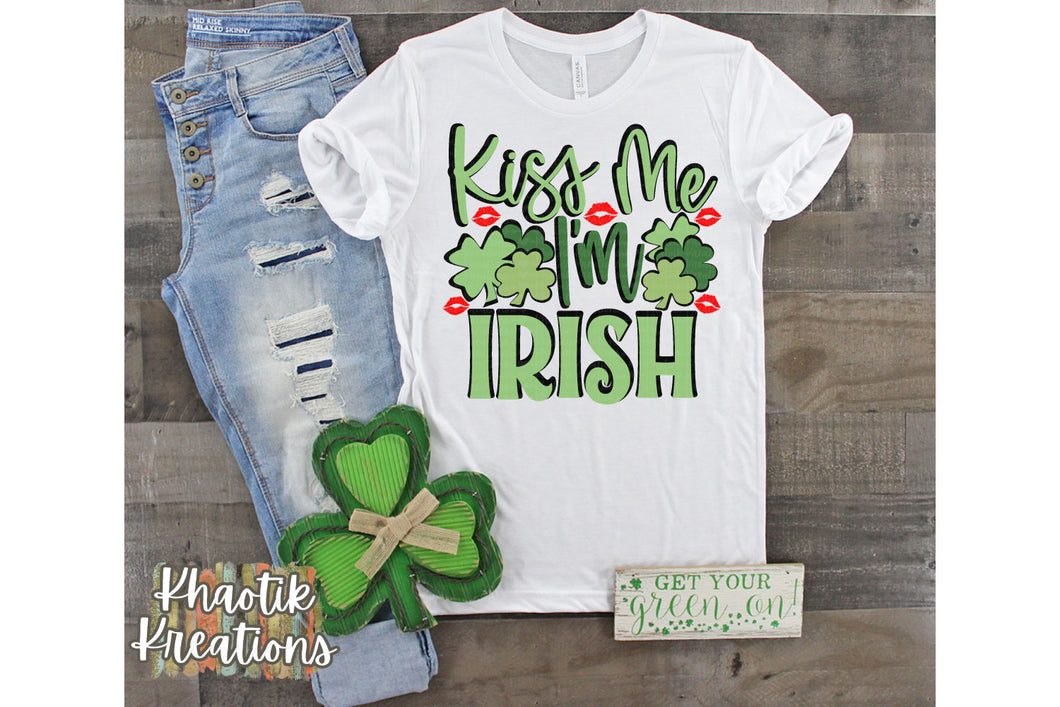 Kiss Me I'm Irish Svg Design