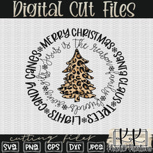 Load image into Gallery viewer, Leopard Christmas Tree Svg Design
