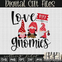 Load image into Gallery viewer, Love my Gnomies Svg Design
