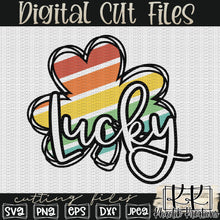 Load image into Gallery viewer, Lucky Clover Svg Design
