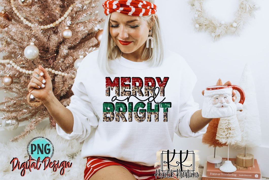 Merry and Bright Png Design