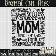 Load image into Gallery viewer, Mom Typography Svg Design
