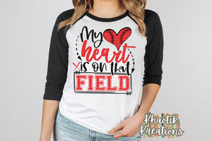 My Heart is on that Field Baseball Design