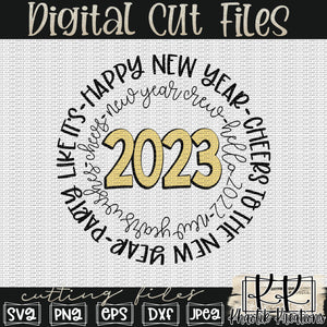 New Years 2023 Svg Design