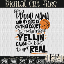 Load image into Gallery viewer, Proud Basketball Mama Svg Design
