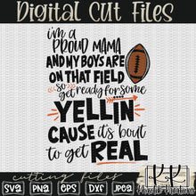 Load image into Gallery viewer, Proud Football Mom Svg Design
