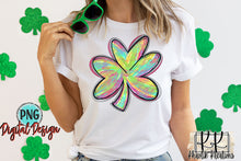 Load image into Gallery viewer, Rainbow Clover Png Design
