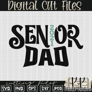 Senior 2021 Dad Svg Design