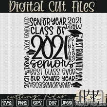 Load image into Gallery viewer, Senior 2021 Typography Svg Design

