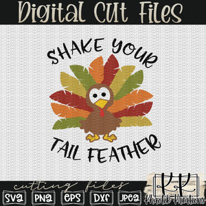 Shake Your Tail Feather Svg Design