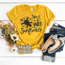 Load image into Gallery viewer, She&#39;s as Wild as a Sunflower Svg Design
